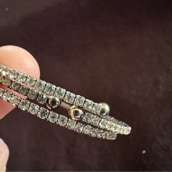 Silver Minimalist Double-Strand Bracelet - Picture 9 of 13